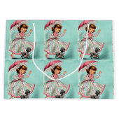 Joker-Pudel-Geschenk-Tasche Große Geschenktüte (Vorderseite)