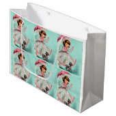 Joker-Pudel-Geschenk-Tasche Große Geschenktüte (Vorderseite Schrägansicht)