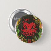 Joker Retro Comic Book Montage Button (Vorne & Hinten)