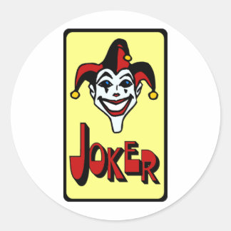 Joker Runder Aufkleber