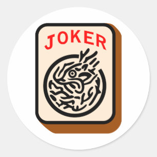 Joker Runder Aufkleber