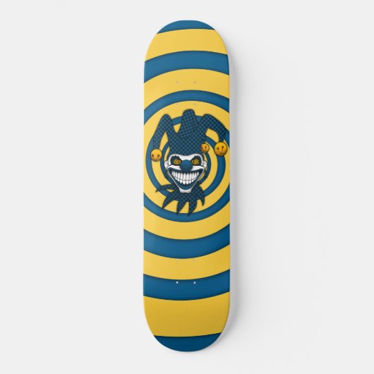Joker Skateboard (Blau) (Vorderseite)