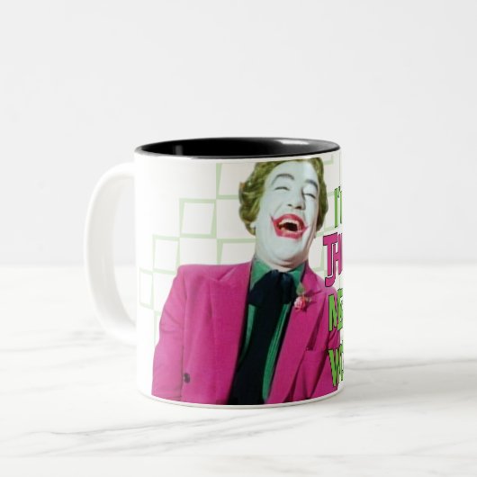 Joker - Thrill Zweifarbige Tasse (Vorderseite Links)