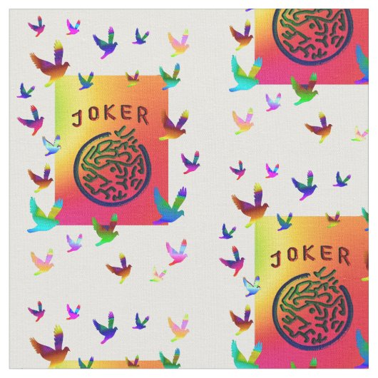 Joker träumt Gewebe Stoff (Nahaufnahme)