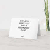 Joker träumt Notecards Karte (Rückseite)
