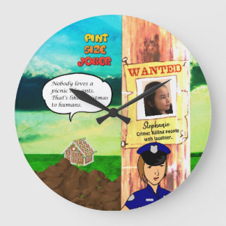 Joker-Uhr Große Wanduhr