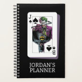 Joker und Batman Pik Spielkarte Illustration Planer (Vorderseite)