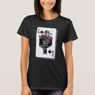 Joker und Batman Pik Spielkarte Illustration T-Shirt