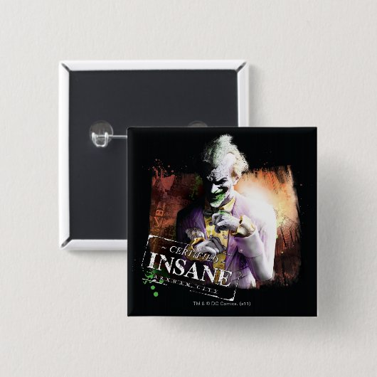 Joker - zertifizierter Isolierstoff Button (Vorne & Hinten)