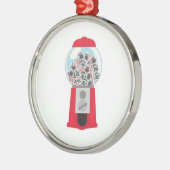 Jokerball Maschinen-Verzierung Silbernes Ornament (Links)