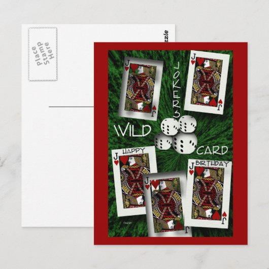 Jokers Wild Postkarte (Vorne/Hinten)