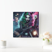 Joker's Wild Quadratische Wanduhr (Zuhause)