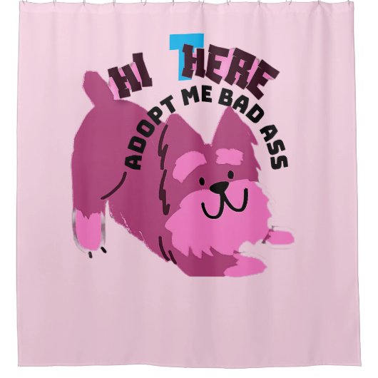 Jokey Dog! Duschvorhang (Vorderseite)