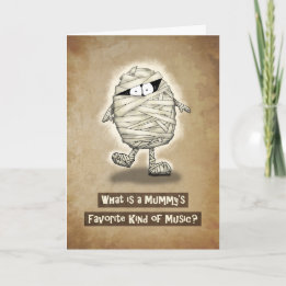 Joking Old Cartoon Mummy Birthday Karte