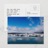 Jökulsárlón #5 postkarte (Vorne/Hinten)