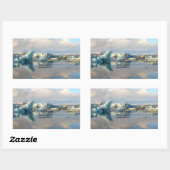 Jokulsarlon-Eisberg-Rechteckaufkleber Rechteckiger Aufkleber (Blatt)