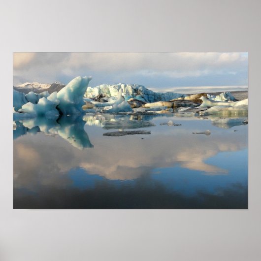 Jokulsarlon Eisberg Seebeckposter Poster (Vorne)