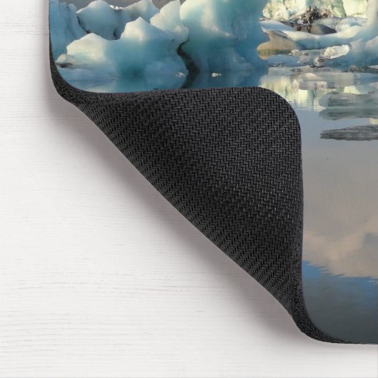 Jokulsarlon Eisbergsee-Reflexion mousepad (Ecke)