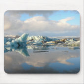 Jokulsarlon Eisbergsee-Reflexion mousepad (Vorne)