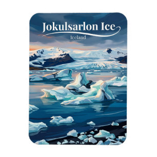 Jökulsárlón Gletscherlagune Island Magnet