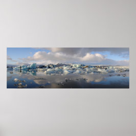 Jokulsarlon Gletschersee in Island Poster