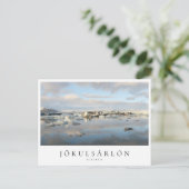 Jokulsarlon Gletschersee in Island Postkarte (Stehend Vorderseite)