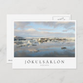 Jokulsarlon Gletschersee in Island Postkarte (Vorne/Hinten)