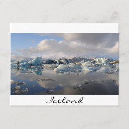 Jokulsarlon Gletschersee in Island Postkarte