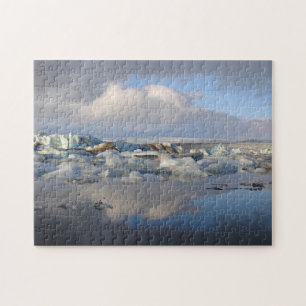 Jokulsarlon Gletschersee in Island-Puzzlespiel Puzzle
