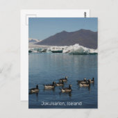 Jokulsarlon Island Postcard Postkarte (Vorne/Hinten)