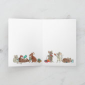 Jolabokaflod Christmas Mice Holiday Karte (Innenseite)