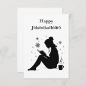 Jolabokaflod - Island Book Flood Einladung (Vorne/Hinten)