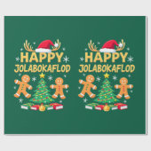 Jolabokaflod - Island Book Flood Geschenkpapier (Flach)