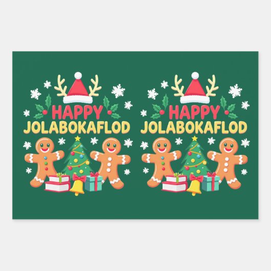 Jolabokaflod - Island Book Flood Geschenkpapier Set (Vorderseite 3)