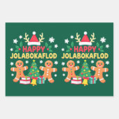 Jolabokaflod - Island Book Flood Geschenkpapier Set (Vorderseite)