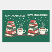 Jolabokaflod - Island Book Flood Geschenkpapier Set (Vorderseite)