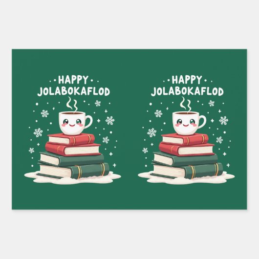 Jolabokaflod - Island Book Flood Geschenkpapier Set (Vorderseite 3)