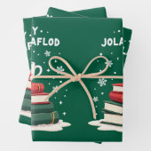 Jolabokaflod - Island Book Flood Geschenkpapier Set (Beispiel)