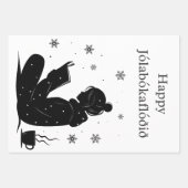Jólabókaflóð - Isländische Buchflut, Geschenk Geschenkpapier Set (Vorderseite)