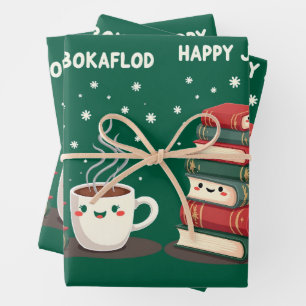 Jolabokaflod - Islands Bücherflut Geschenkpapier Set