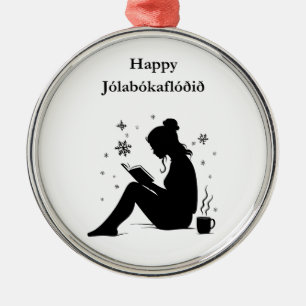 Jolabokaflod - Islands Bücherflut Ornament Aus Metall