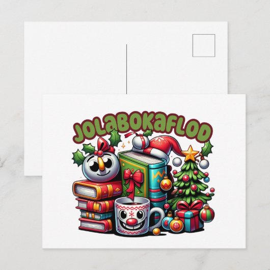 Jolabokaflod Postkarte (Vorne/Hinten)