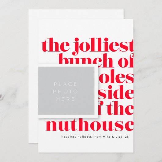 Jolarly Bunch Tradition Feiertagskarte (Vorne/Hinten)