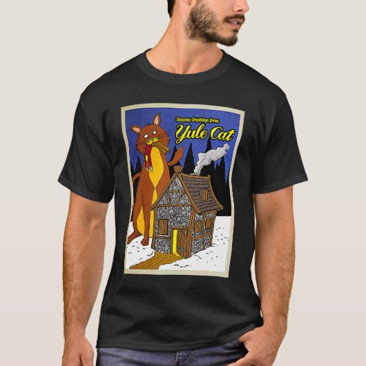 Jólasveinar-Katze T-Shirt (Vorderseite)
