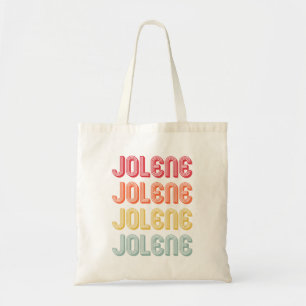 JOLENE Geschenkname Personalisiert Retro Vintage 8 Tragetasche