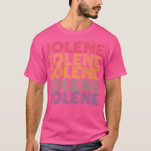 Jolene Retro Wordmark Muster im Vintage-Stil T-Shirt