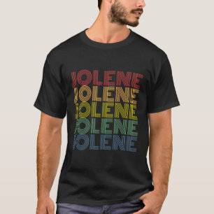 Jolene Retro Wordmark Muster im Vintage-Stil T-Shirt