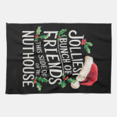 Jolest Bunch Freunde Weihnachten passt sarkastisch Geschirrtuch (Horizontal)
