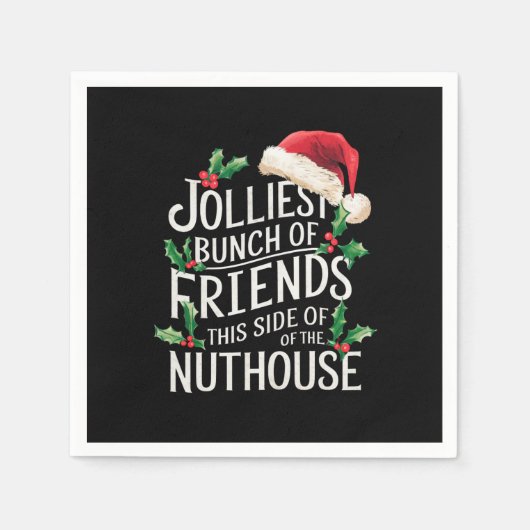 Jolest Bunch Freunde Weihnachten passt sarkastisch Serviette (Vorderseite)