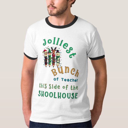 Jolest Bunch of Teachers Schoolhouse T-Shirt (Vorderseite)
